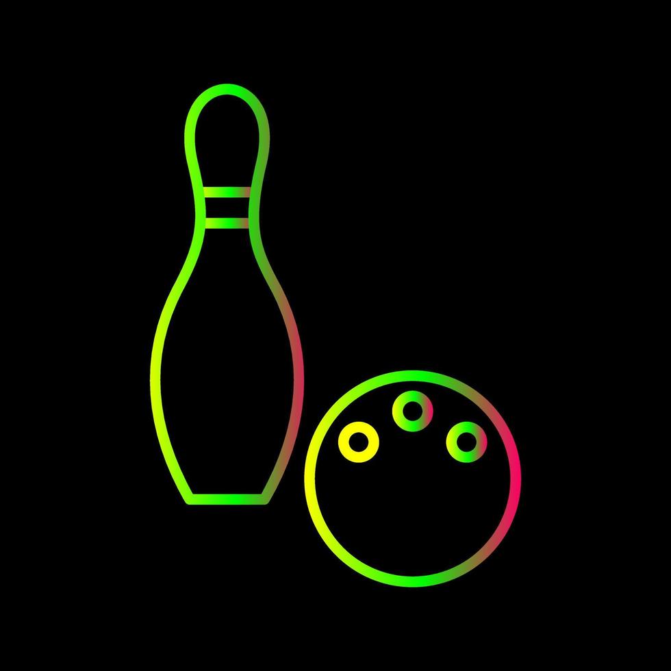 Unique Bowling Vector Icon