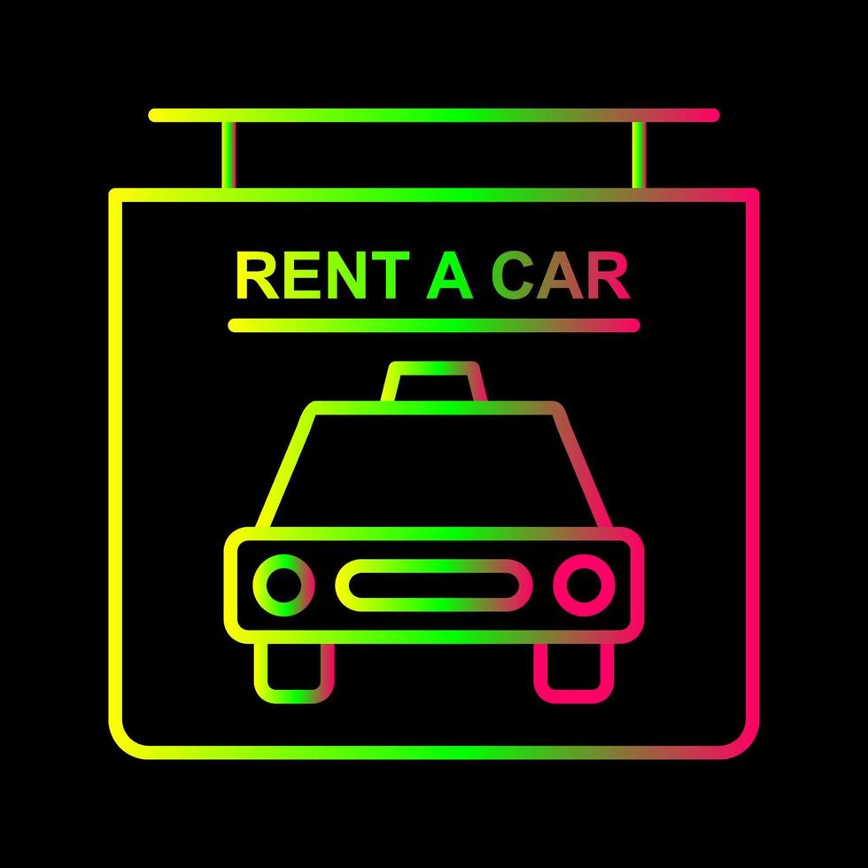 Rent a Car Vector Icon