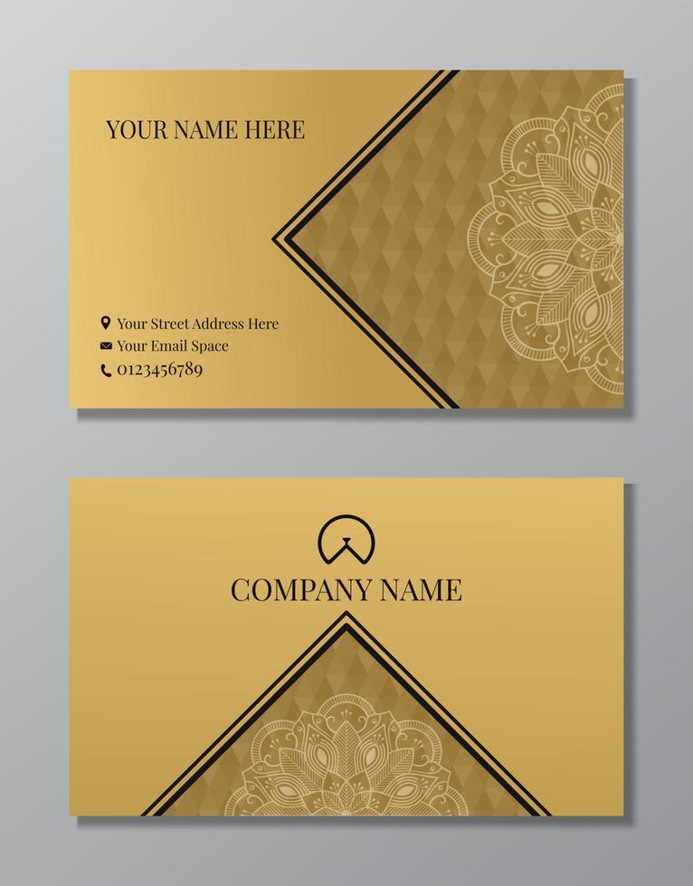 modern abstract business card, vector design