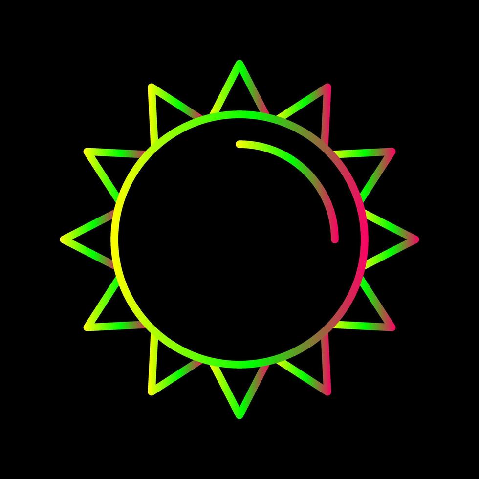 icono de vector de sol