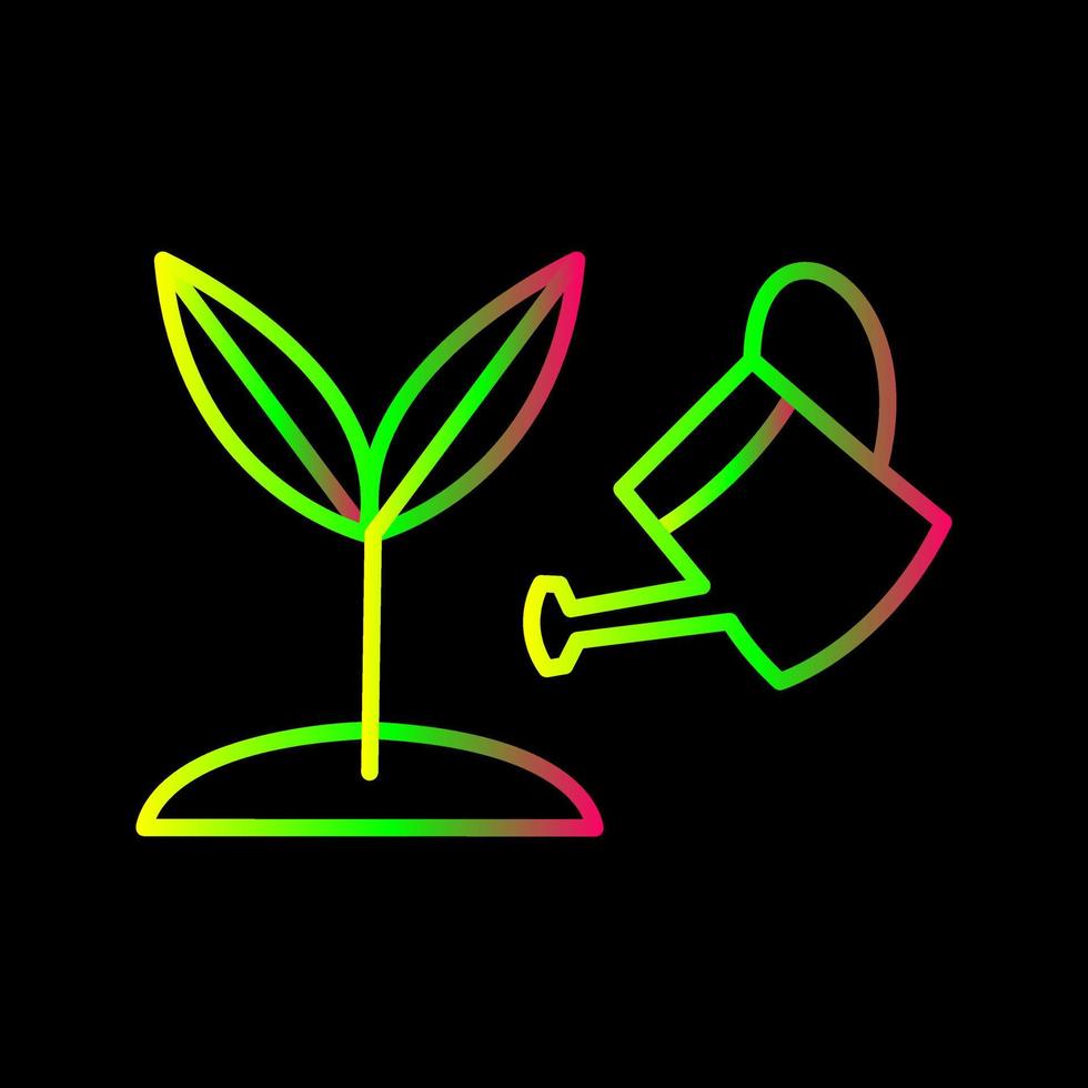 icono de vector de planta en crecimiento