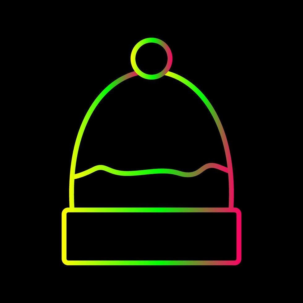 icono de vector de gorra caliente