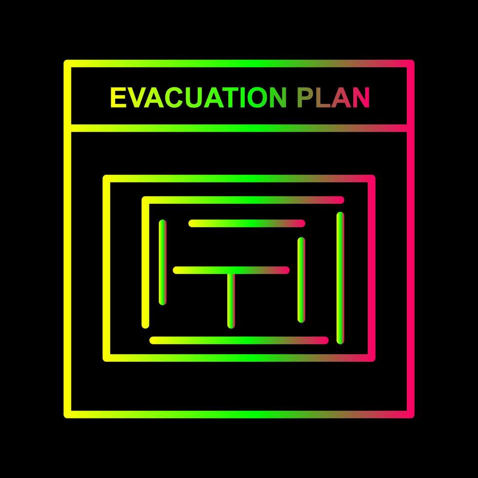 Evacuation Plan Vector Icon