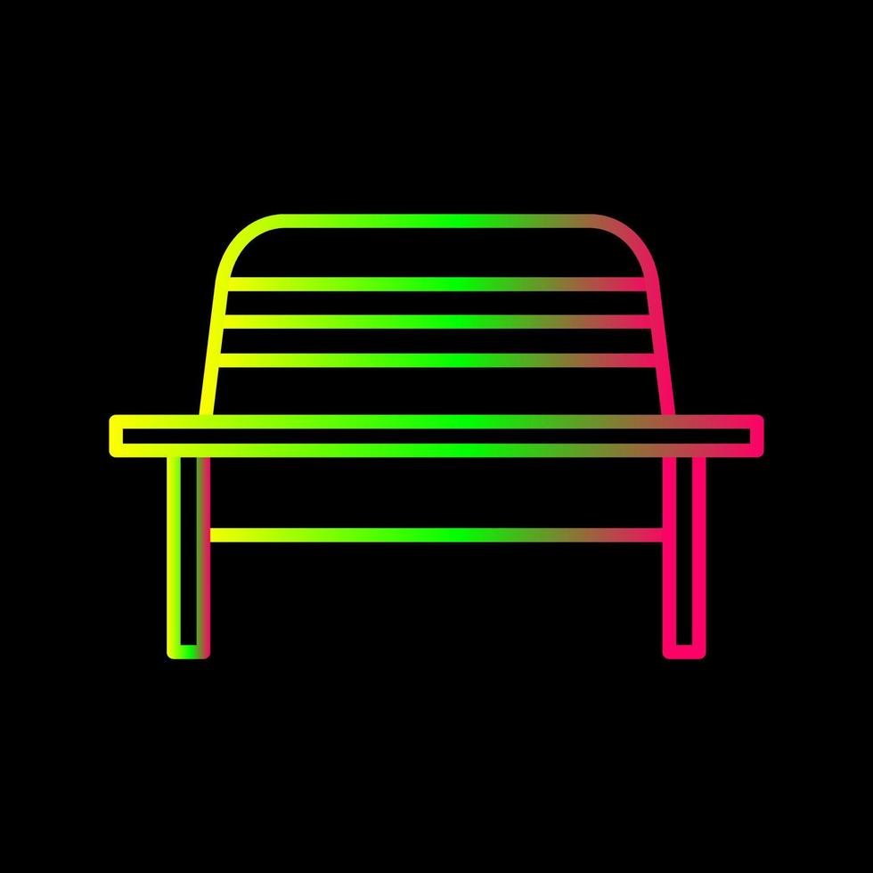 Garden Bench Vector Icon