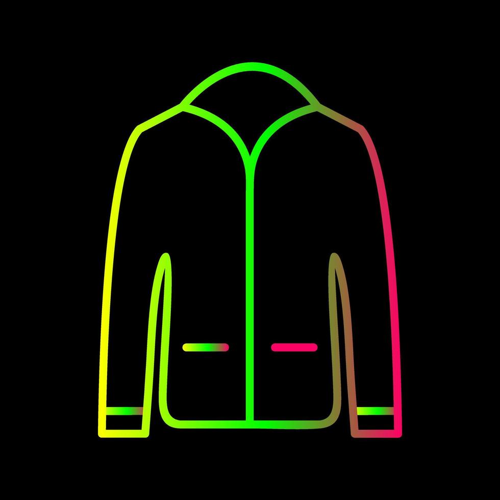 icono de vector de chaqueta de hombre