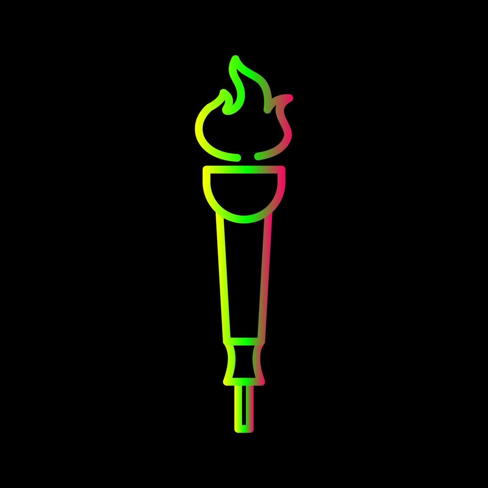 Museum Torch Vector Icon