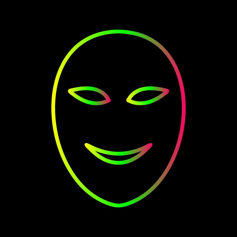 Ancient Face Mask Vector Icon