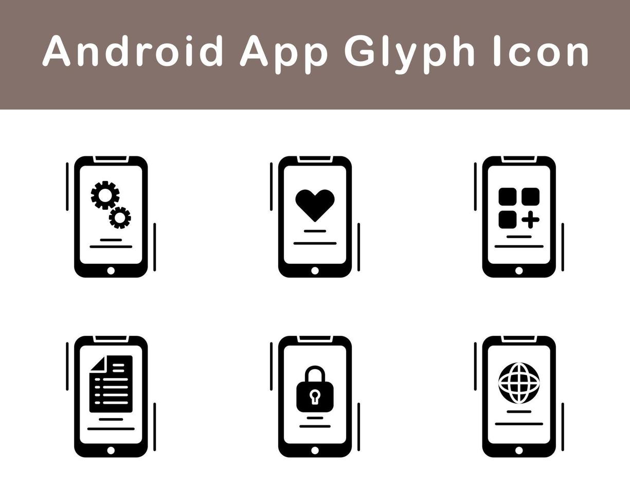 Android Apps Vector Icon Set