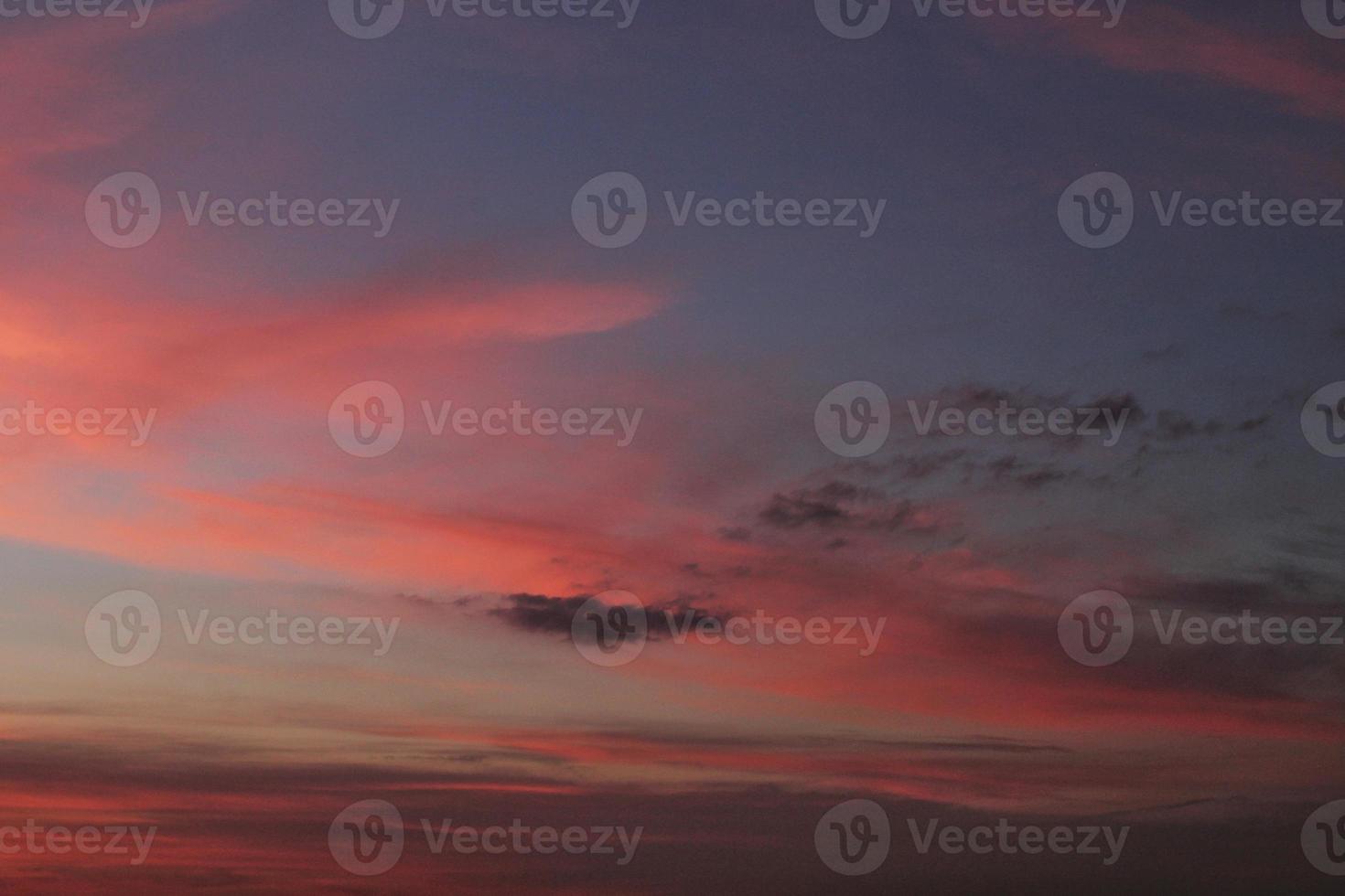 Colorful cloudy twilight beautiful sky cityscape sunset and morning sunrise. Dramatic evening night early morning view. Panoramic nature background concept. Copy space for text. World environment day photo