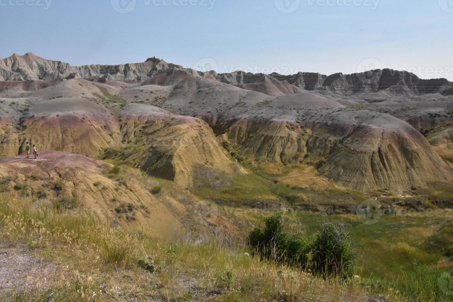 Yellow Mounds Overlook in the Badlands of South Dakota photo
