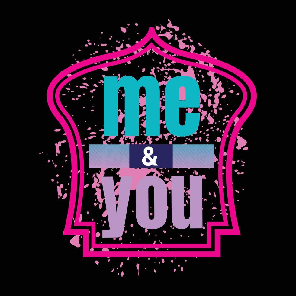 Couple t-shirt design vector