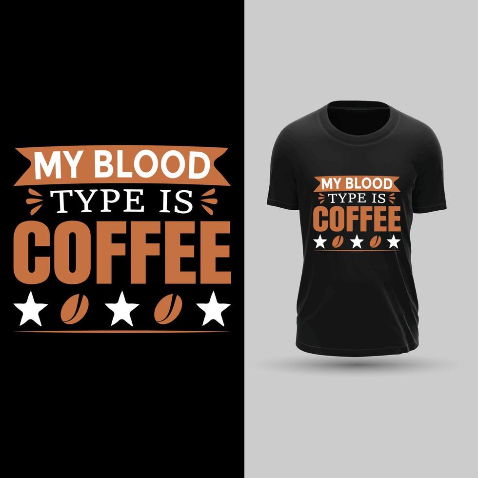 Typography coffee black vector t shirt design