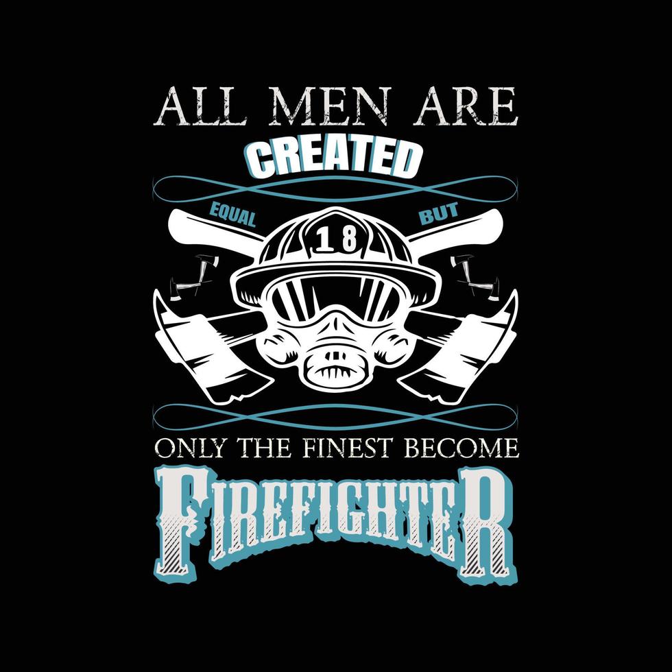 Firefighter t-shirt design vector