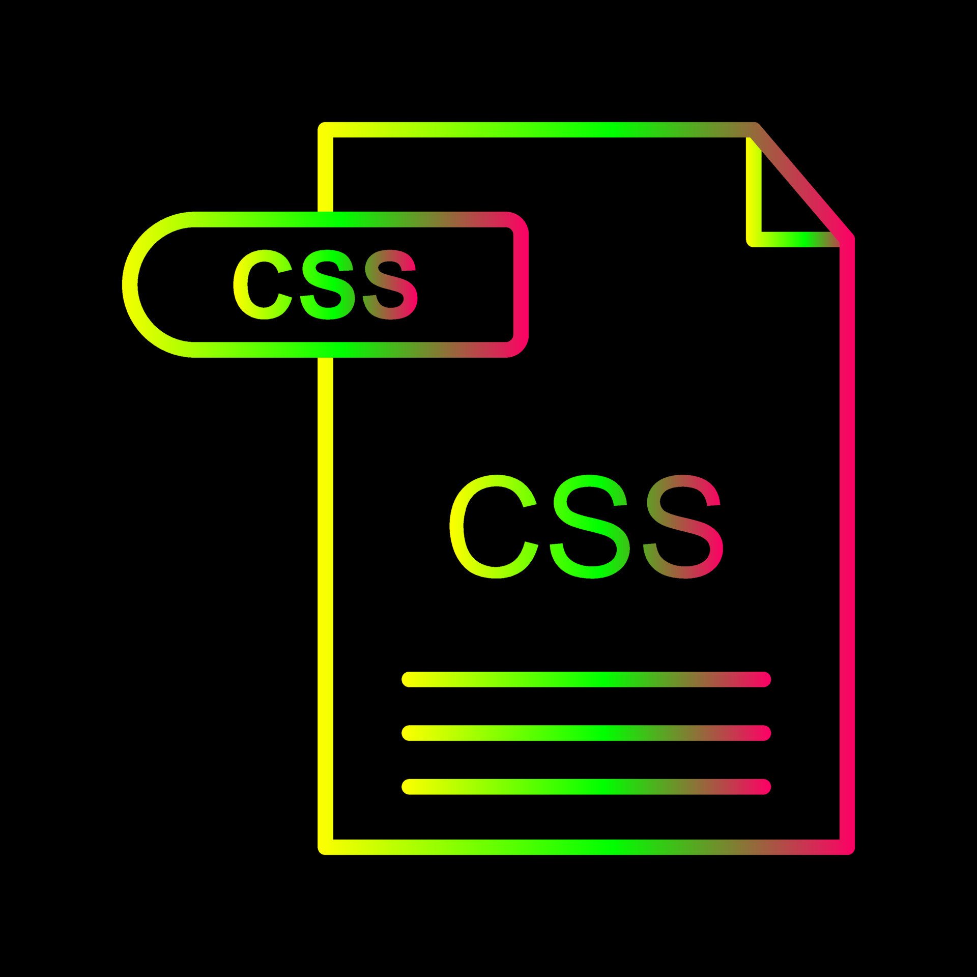 CSS Vector Icon 20216855 Vector Art at Vecteezy