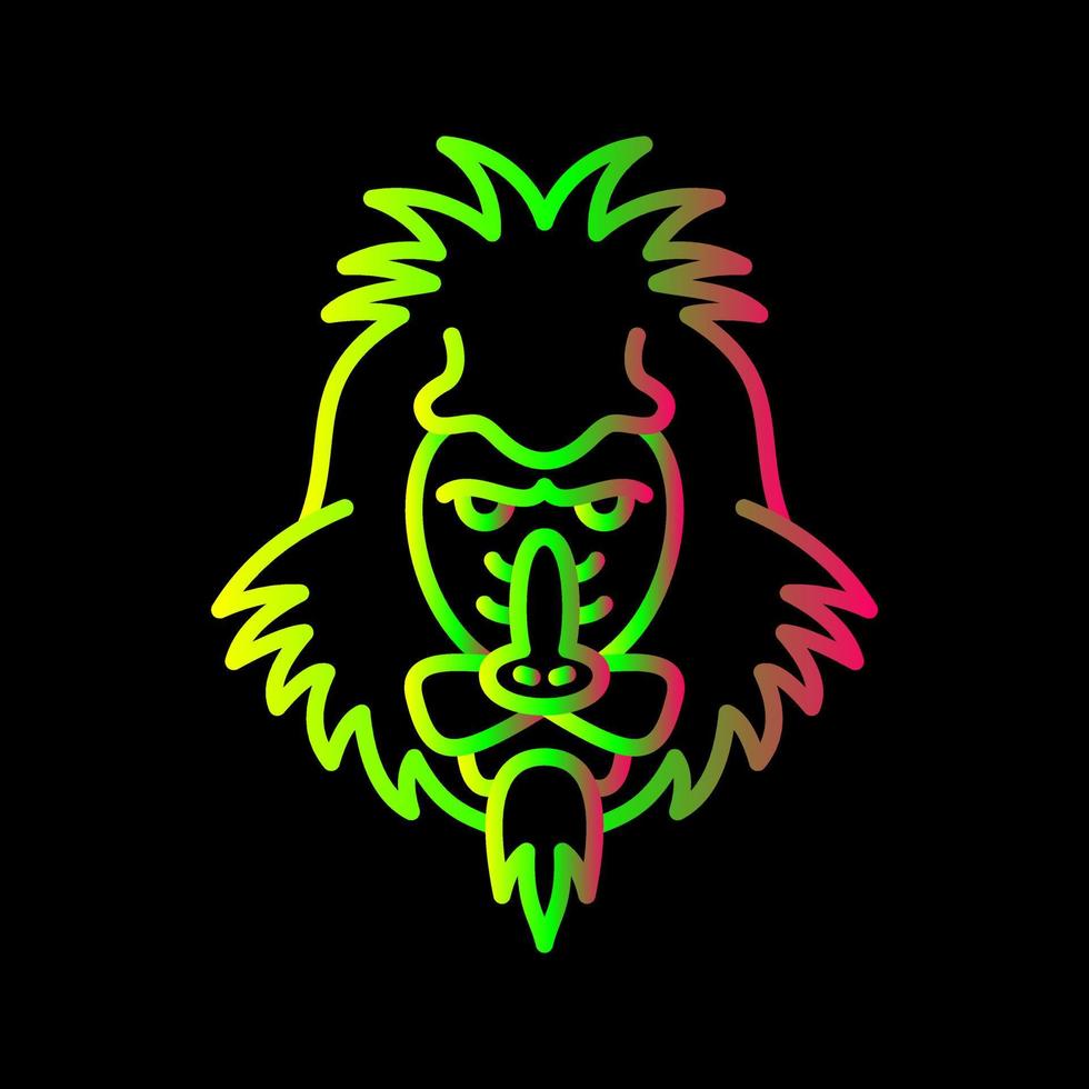 Mandrill Vector Icon