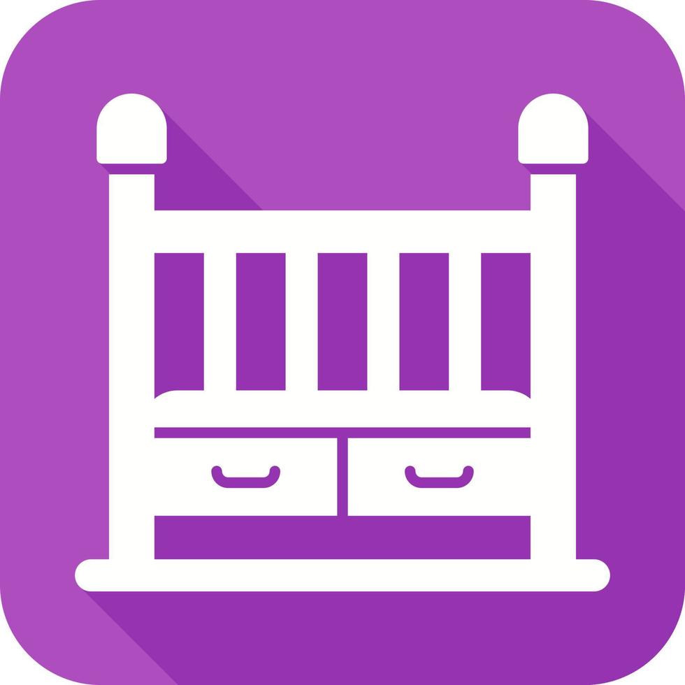 Baby Crib Vector Icon