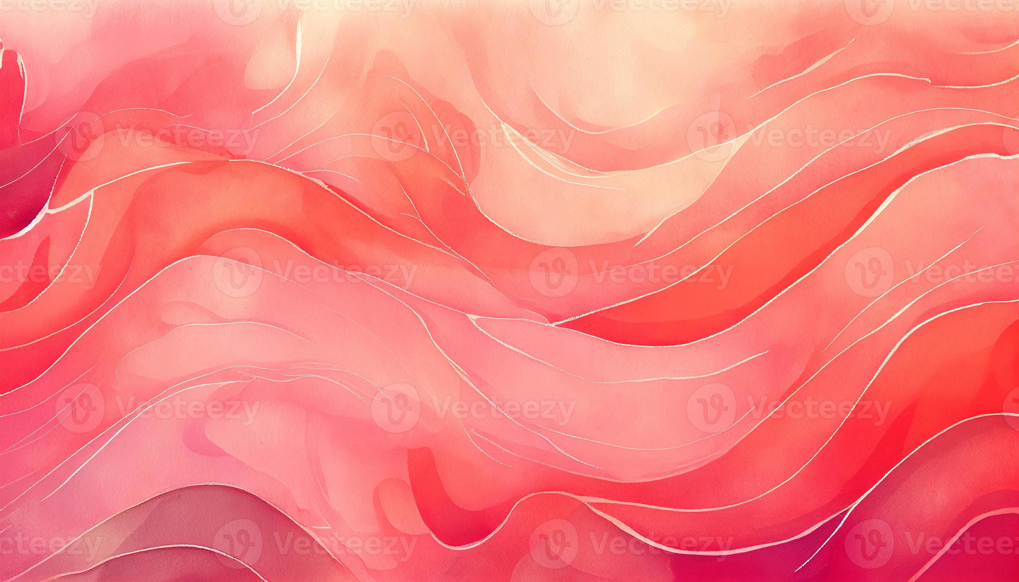 Watercolor textured waves red pastel color wavy background 20217287