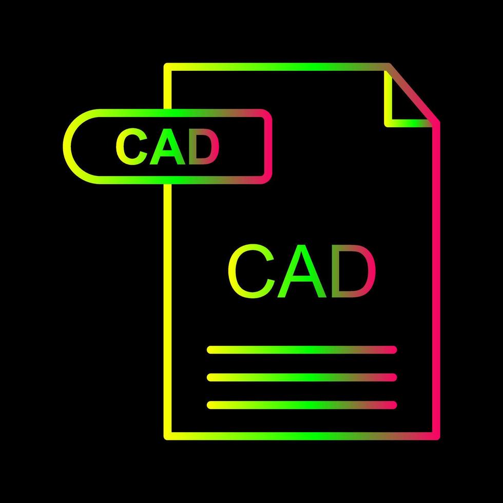 icono de vector de cad