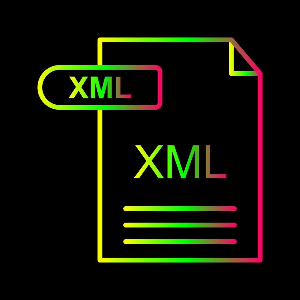 XML Vector Icon