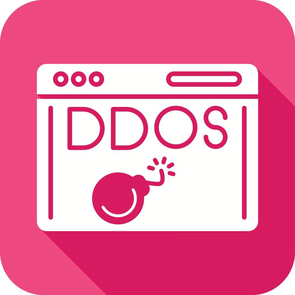 icono de vector de ataque ddos