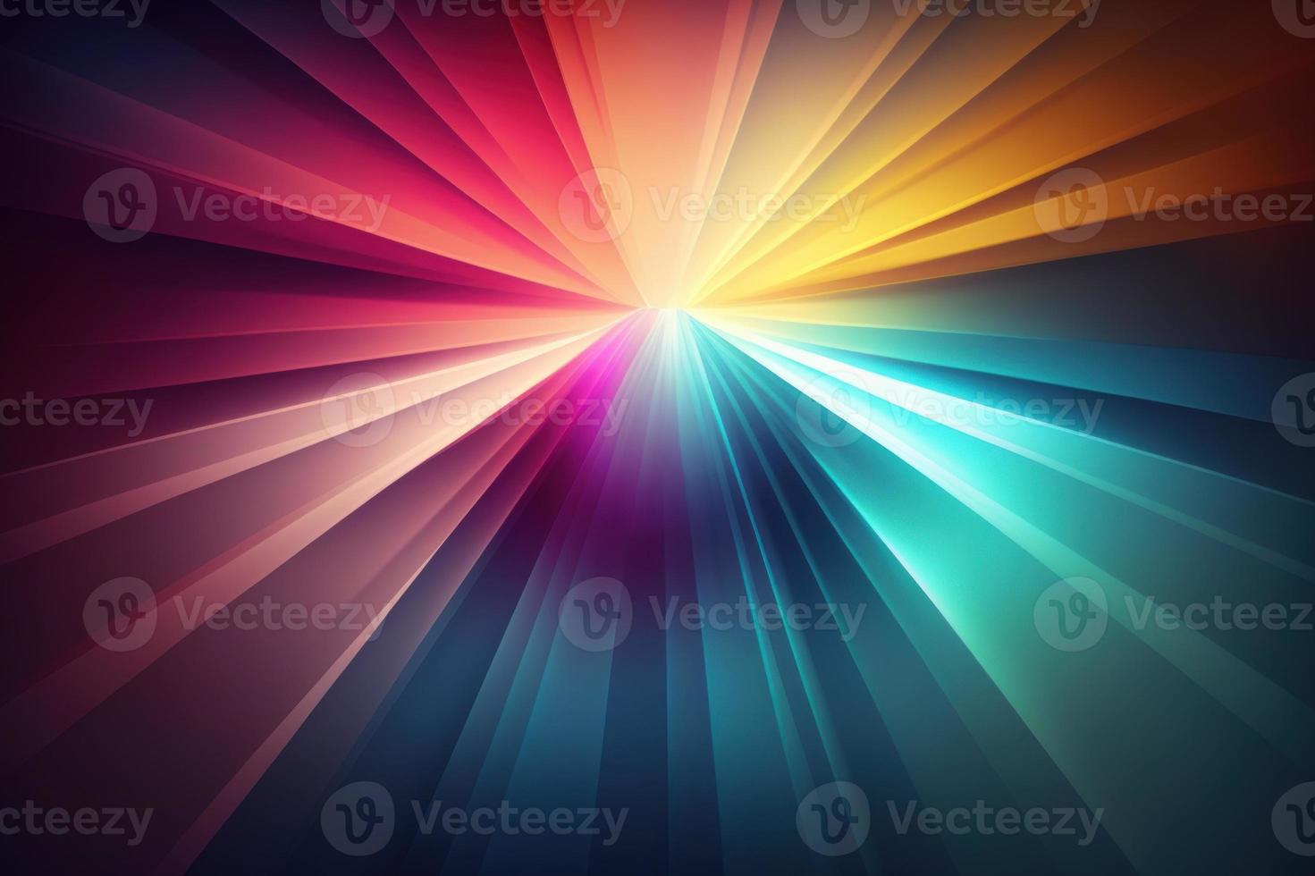 Abstract god ray multicolor wow  light effect background photo