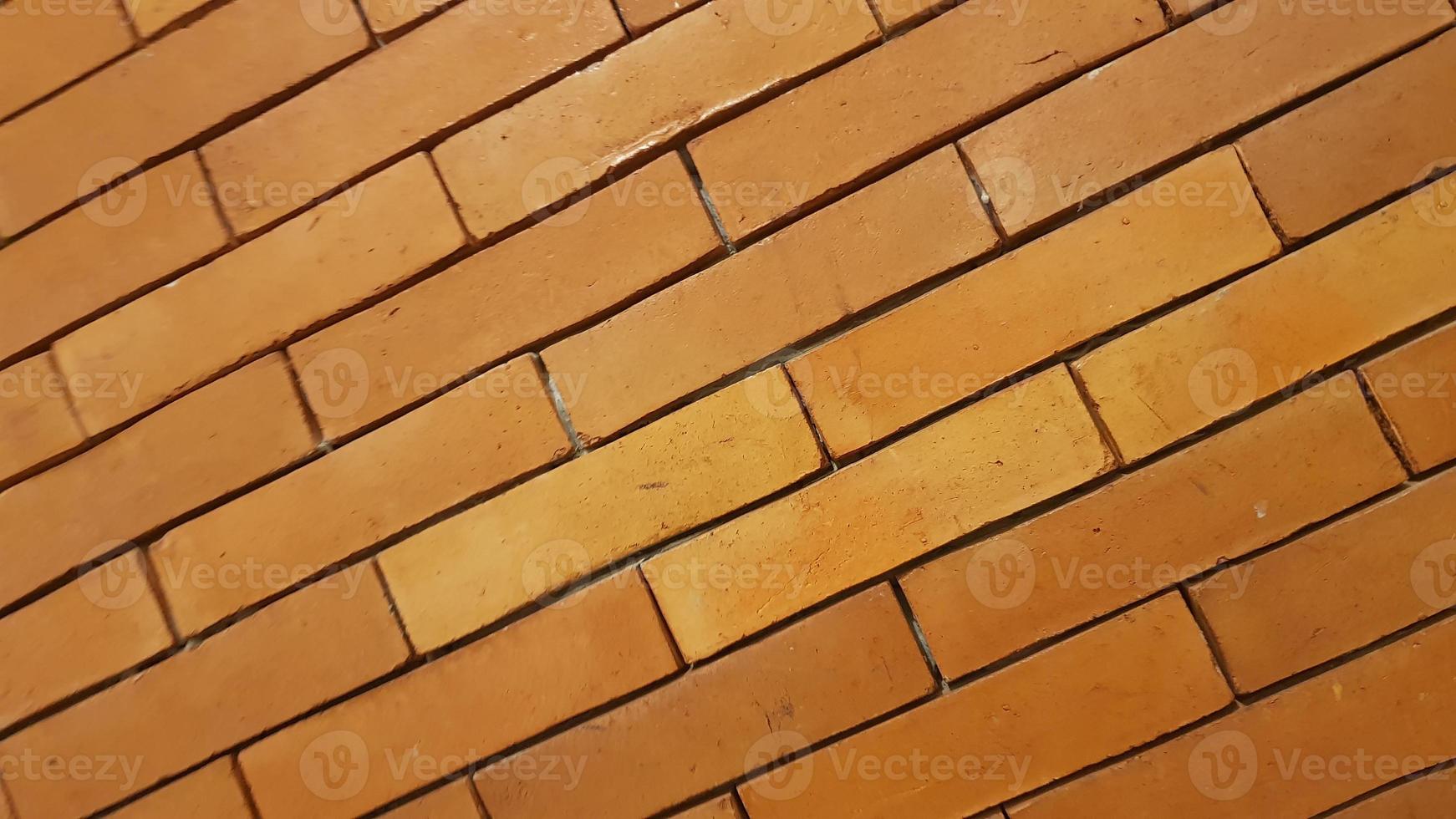 Natural brick wall pattern of red color, terracotta, Background of masonry for copy space photo