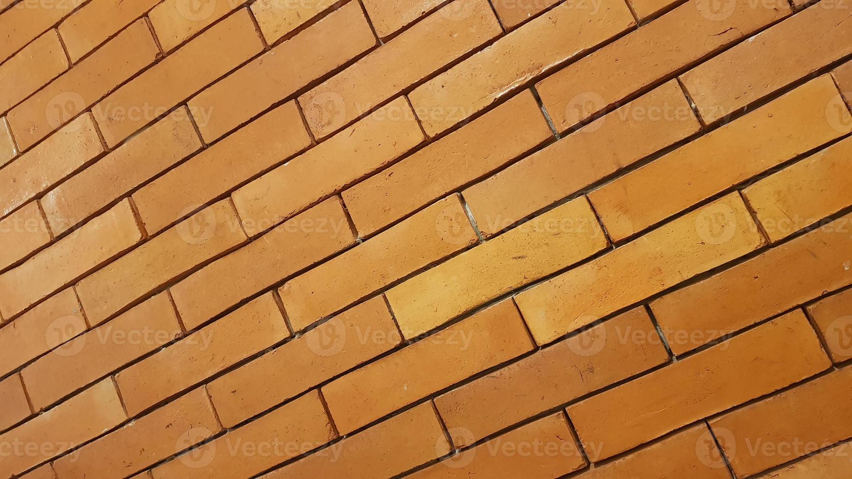 Natural brick wall pattern of red color, terracotta, Background of masonry for copy space photo