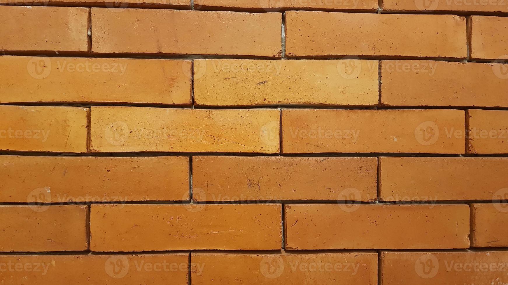 Natural brick wall pattern of red color, terracotta, Background of masonry for copy space photo