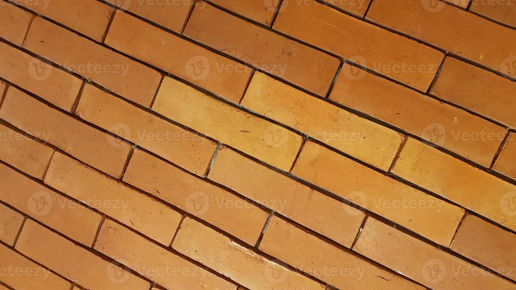 Natural brick wall pattern of red color, terracotta, Background of masonry for copy space photo
