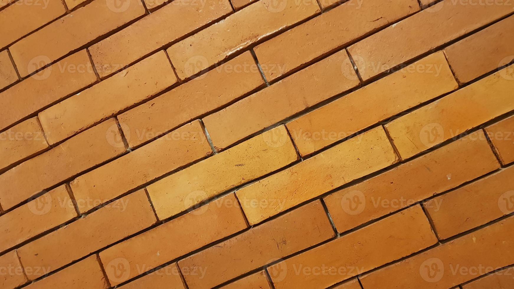 Natural brick wall pattern of red color, terracotta, Background of masonry for copy space photo