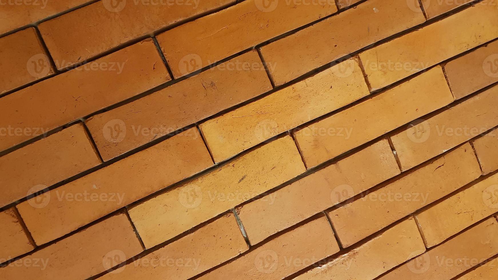 Natural brick wall pattern of red color, terracotta, Background of masonry for copy space photo