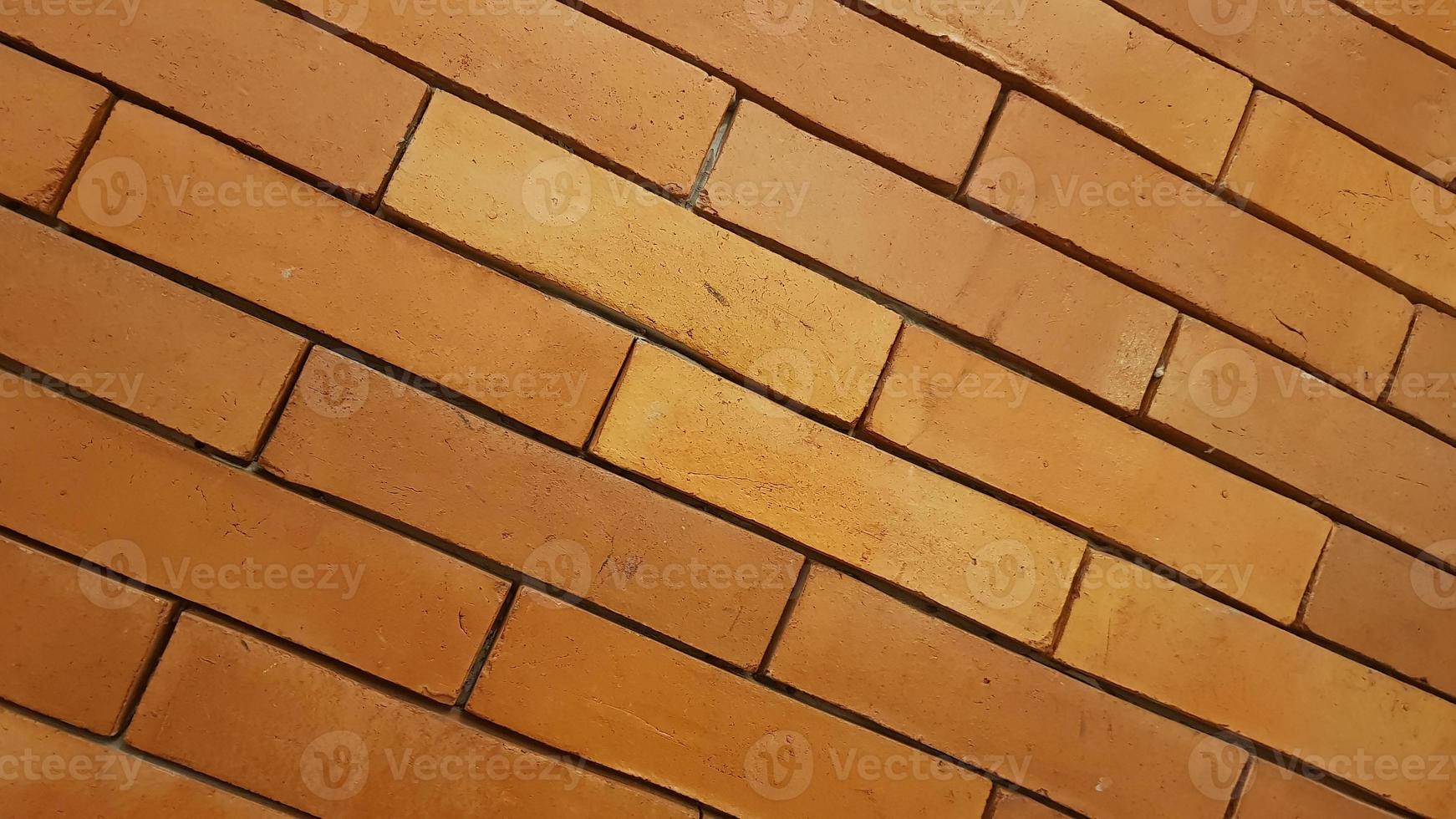 Natural brick wall pattern of red color, terracotta, Background of masonry for copy space photo