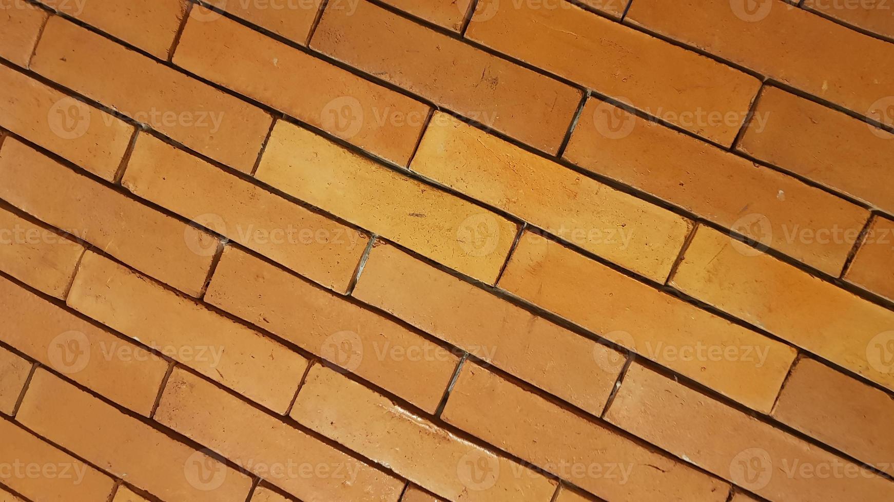 Natural brick wall pattern of red color, terracotta, Background of masonry for copy space photo