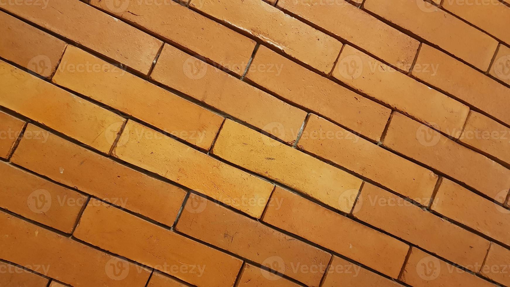 Natural brick wall pattern of red color, terracotta, Background of masonry for copy space photo