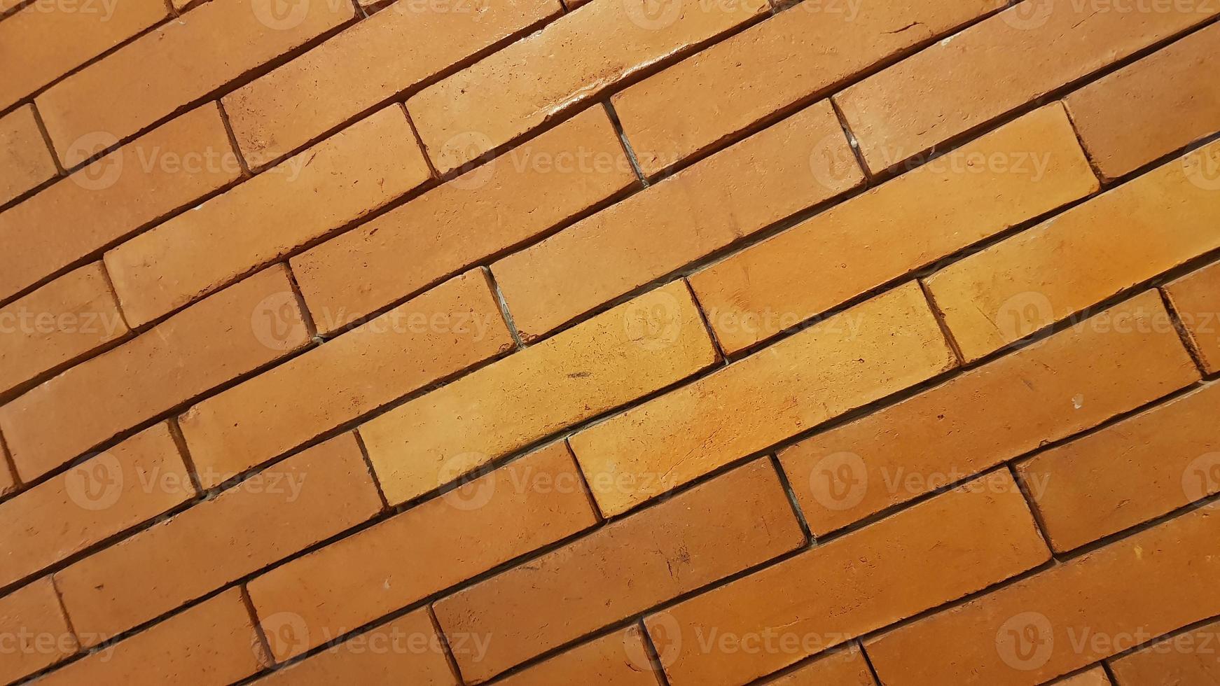Natural brick wall pattern of red color, terracotta, Background of masonry for copy space photo