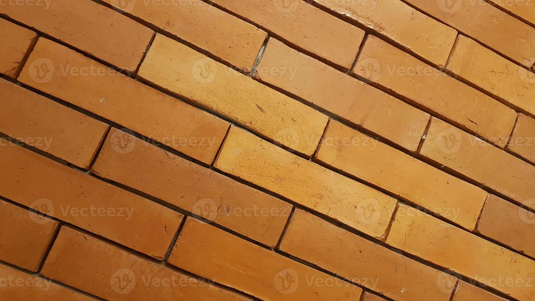 Natural brick wall pattern of red color, terracotta, Background of masonry for copy space photo
