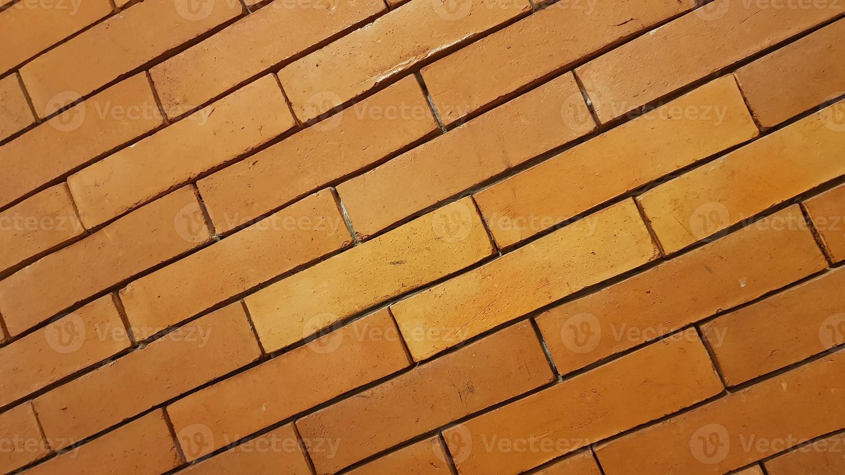 Natural brick wall pattern of red color, terracotta, Background of masonry for copy space photo