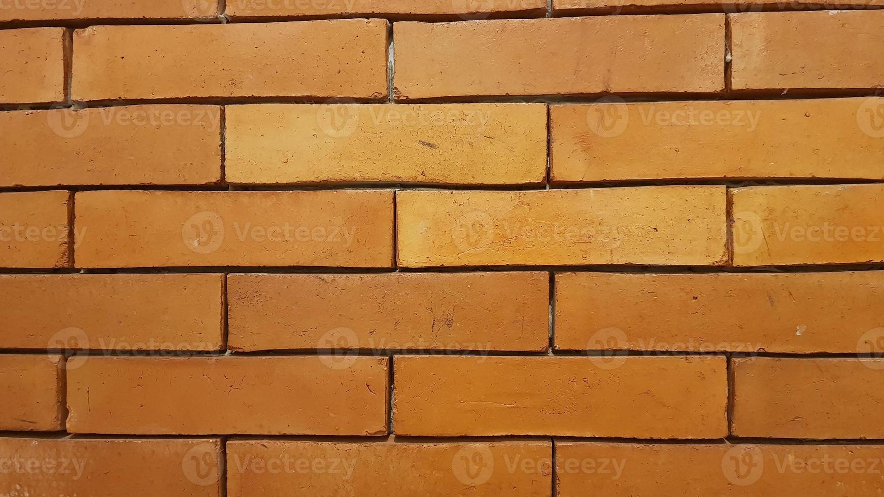 Natural brick wall pattern of red color, terracotta, Background of masonry for copy space photo