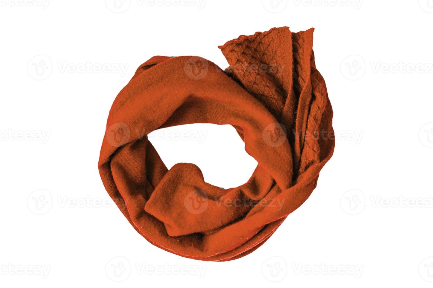 4107 Brown scarf isolated on a transparent background photo