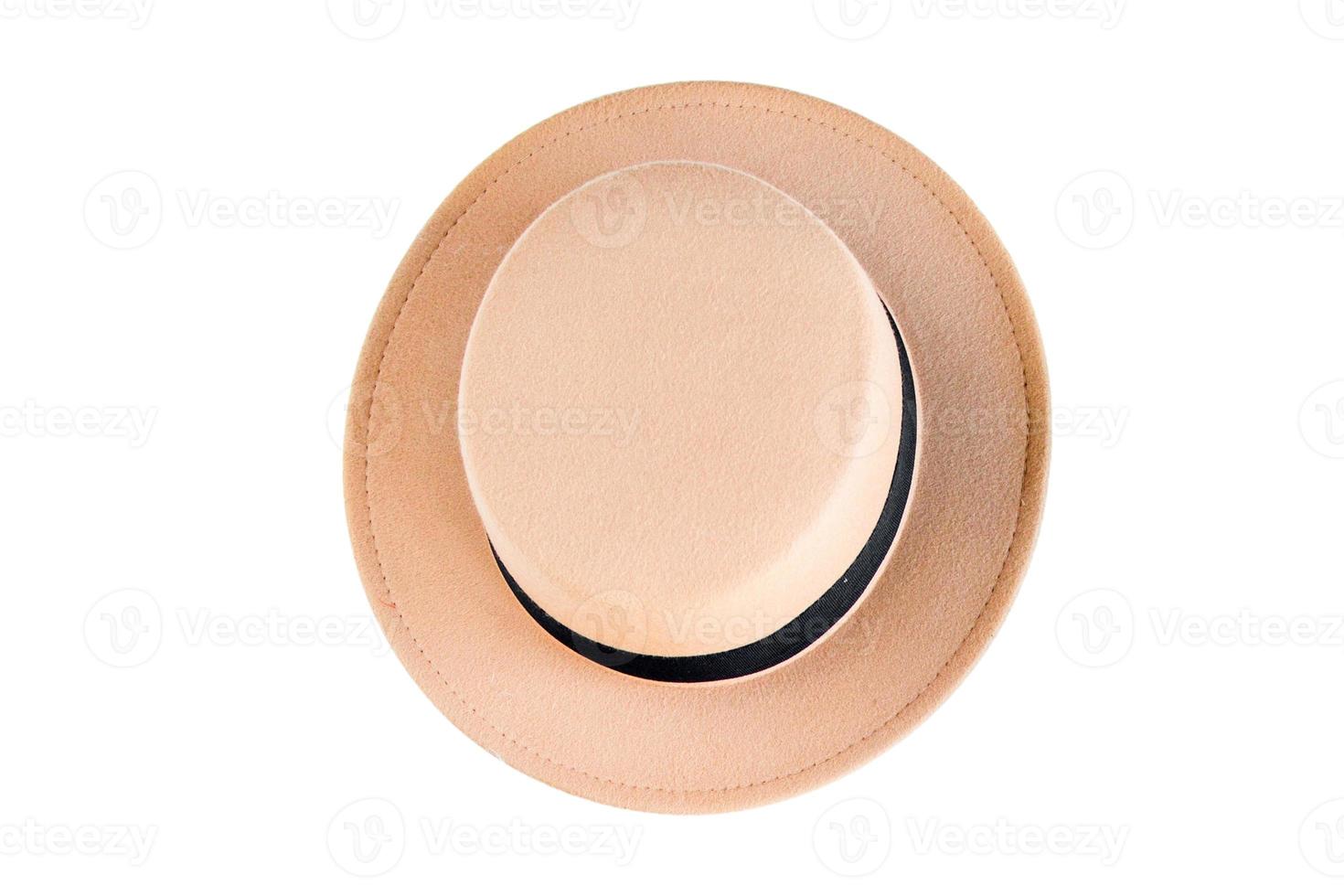 6150 Beige hat isolated on a transparent background photo