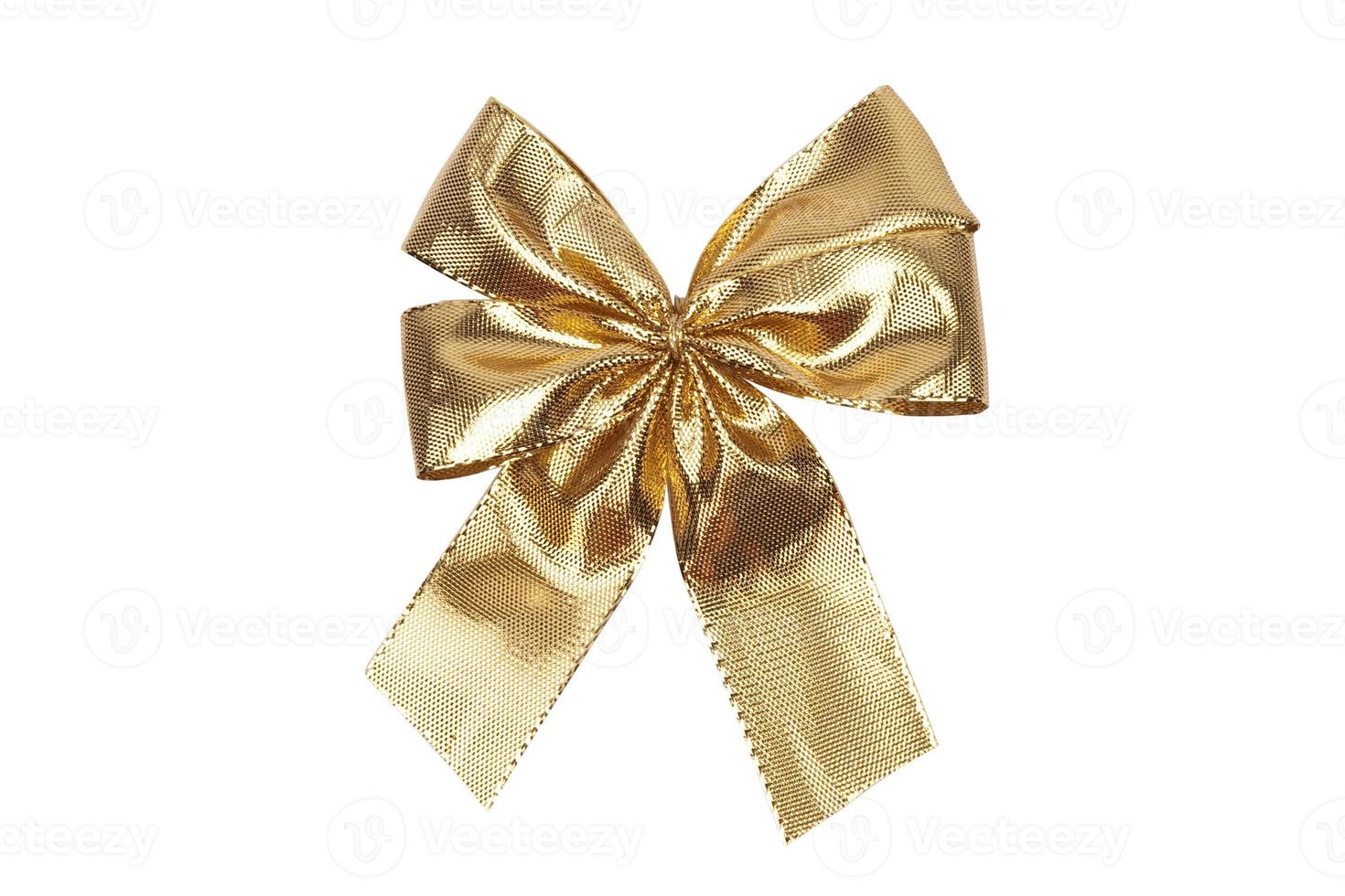 6556 Gold ribbon isolated on a transparent background photo