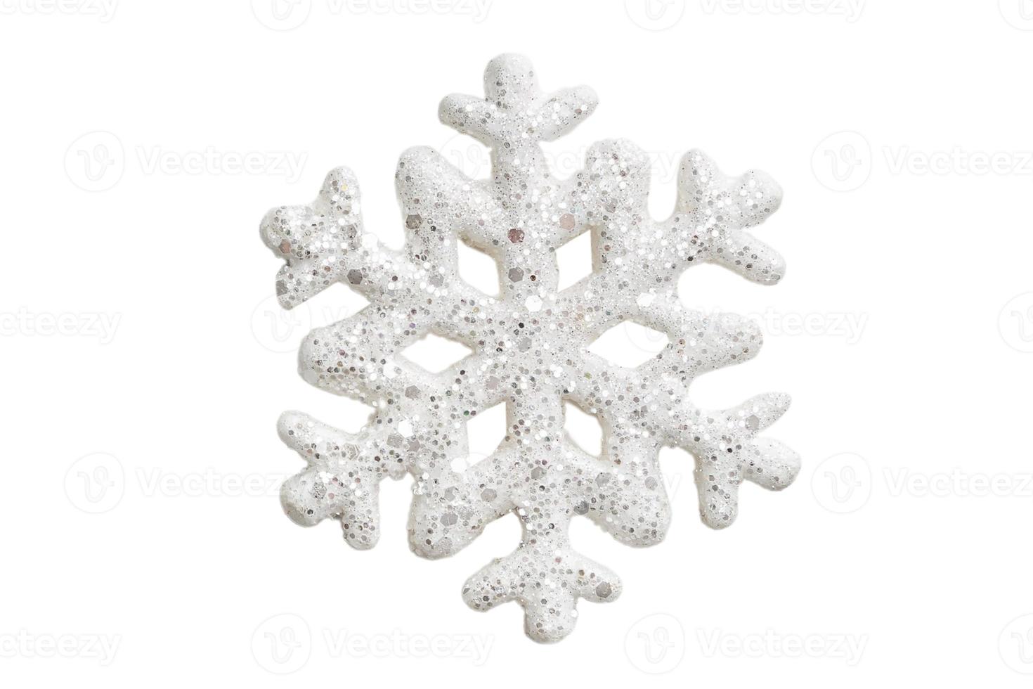 6985 White snowflake isolated on a transparent background photo