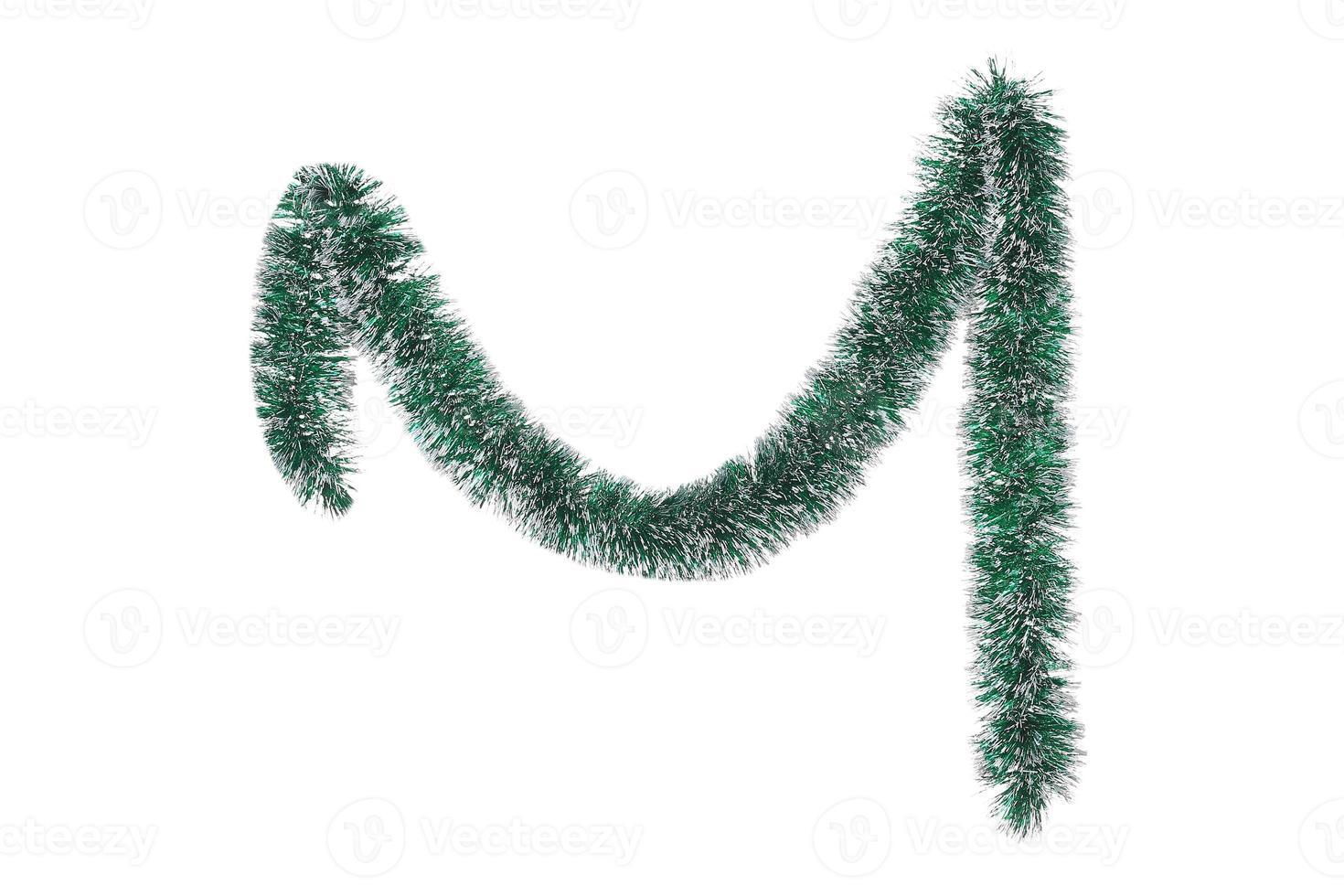 6723 Green wreath isolated on a transparent background photo