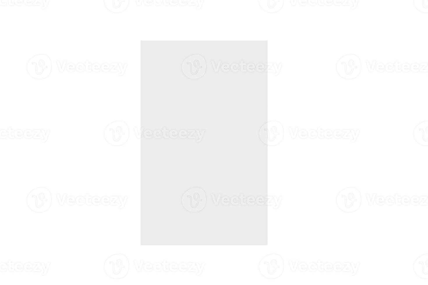 936 White paper isolated on a transparent background photo