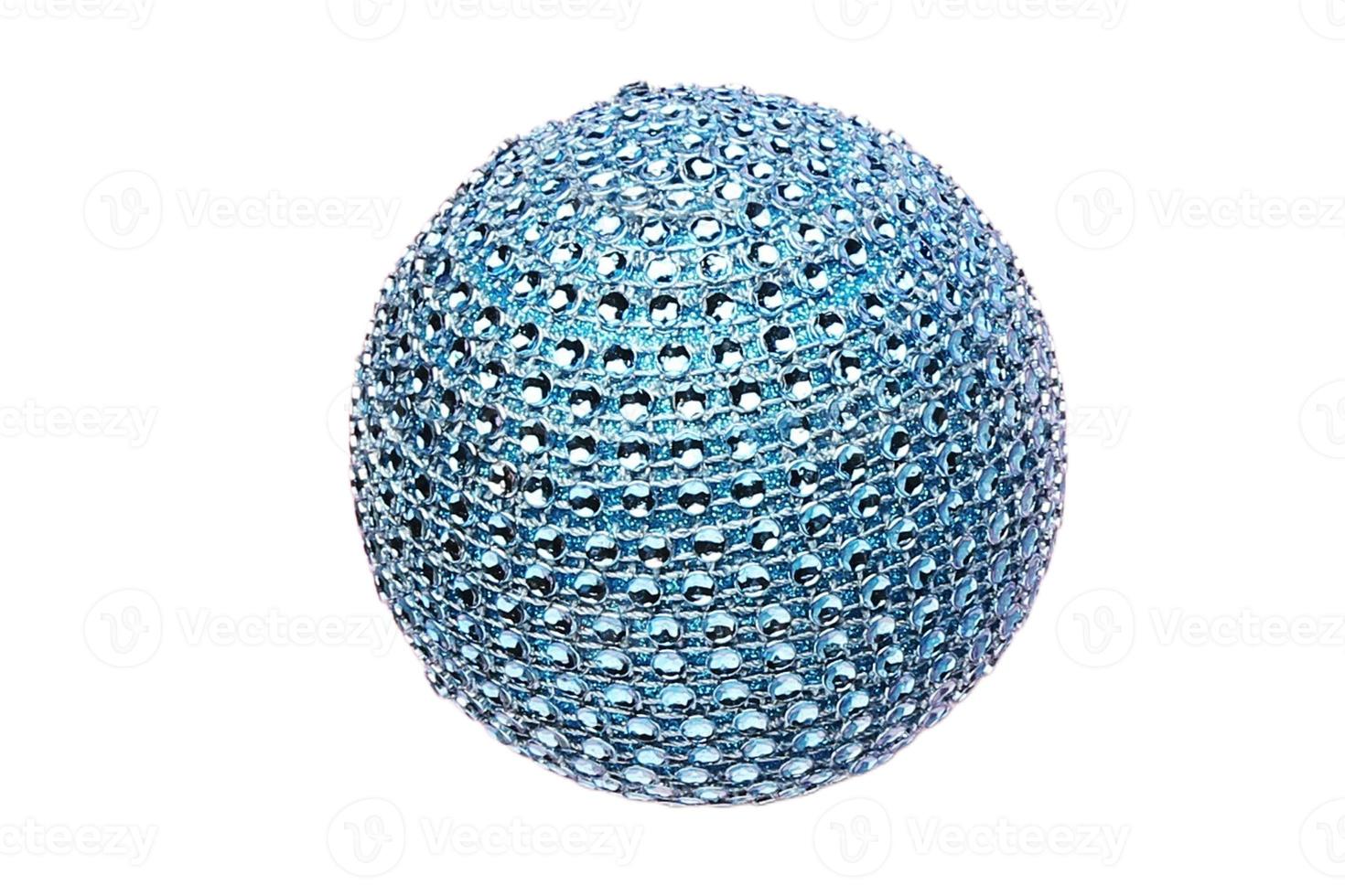 6835 Blue christmas ball isolated on a transparent background photo