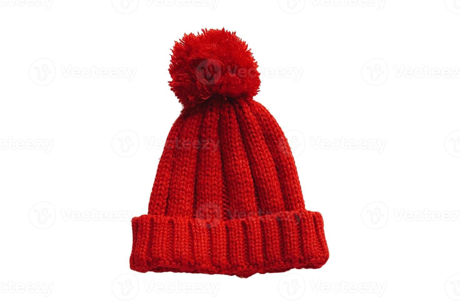 5001 Red snow hat isolated on a transparent background photo