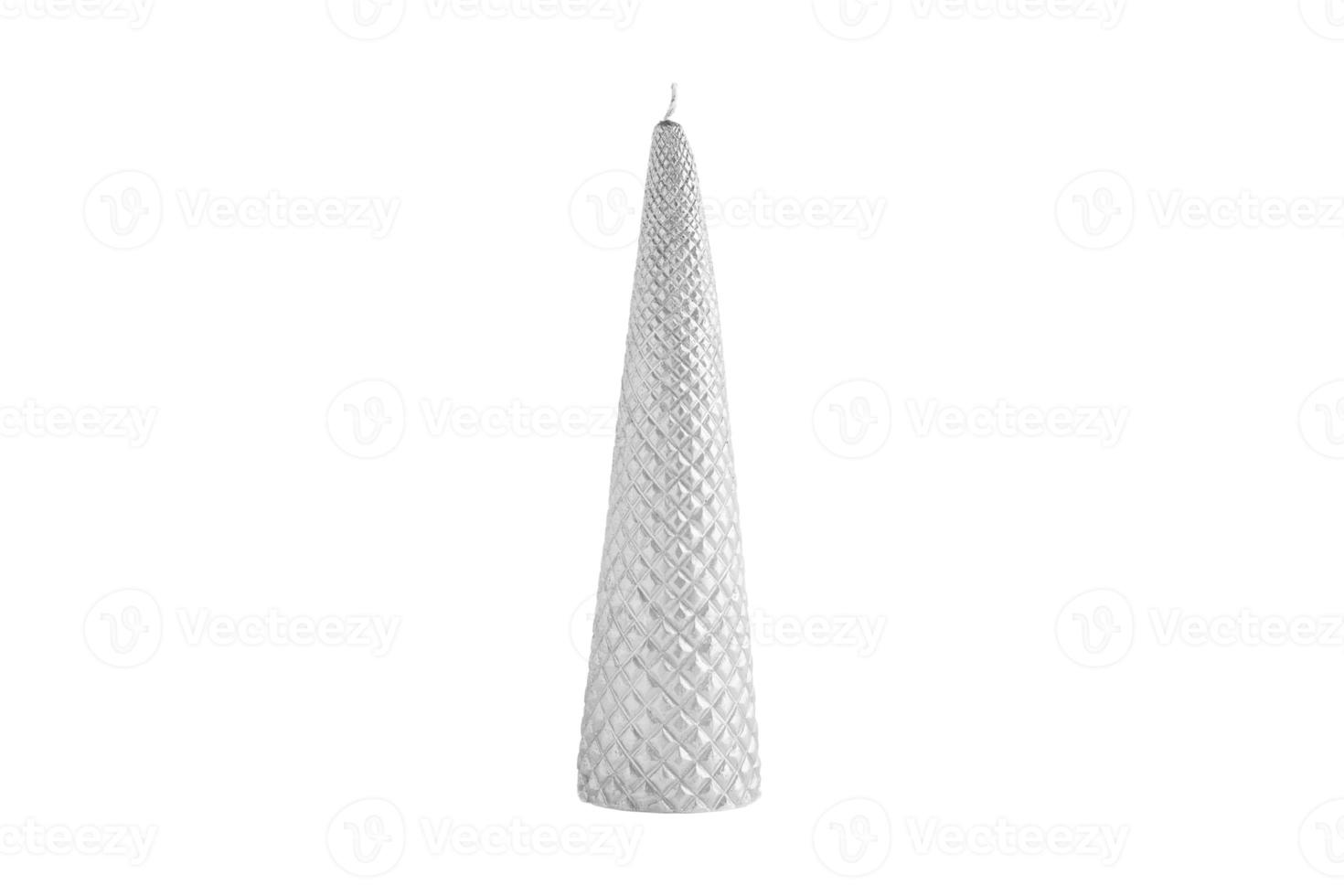 6824 White christmas cone isolated on a transparent background photo