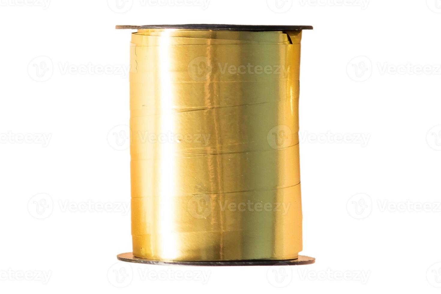 7019 Gold reel isolated on a transparent background photo