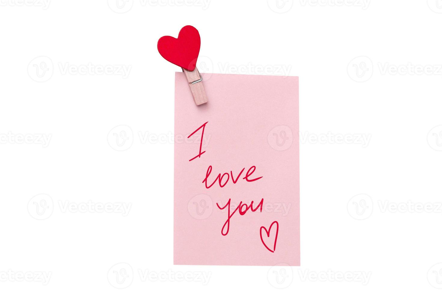 7576 Pink note isolated on a transparent background photo