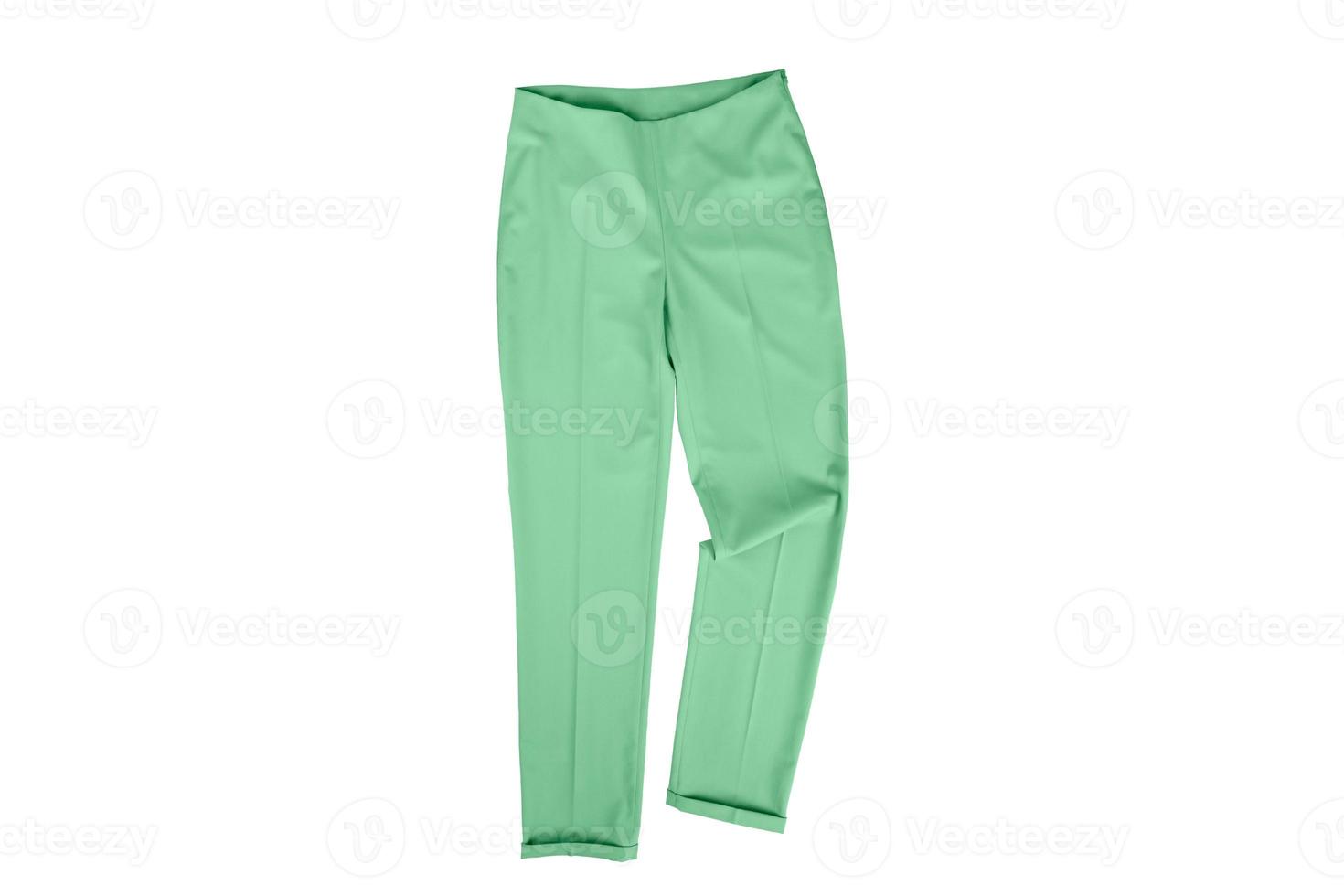 6225 verde pantalones aislado en un transparente antecedentes foto